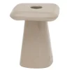 Present time - Candle holder Roca small warm grey