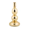 Present time - Candle holder Dazzle medium gold plated