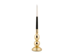 Present time - Candle holder Dazzle medium gold plated