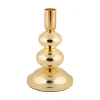 Present time - Candle holder Dazzle small gold plated