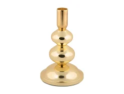 Present time - Candle holder Dazzle small gold plated