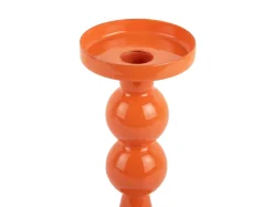 Present time - Candle holder Funky medium bright orange
