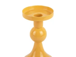 Present time - Candle holder Funky small bright yellow