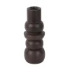 Present time - Candle holder Formado Small mango wood walnut lacquer