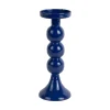 Present time - Candle holder Funky large cobalt blue