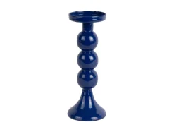 Present time - Candle holder Funky large cobalt blue