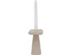 Present time - Candle holder Roca large warm grey