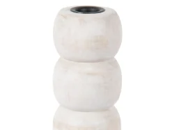 Present time - Candle holder Modelar Large mango wood white wash
