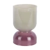 Present time - Candle holder Variado Colores grayed jade w. light mauve