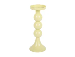 Present time - Candle holder Funky large soft yellow