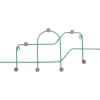 Present time - Coat rack Maze turquoise blue