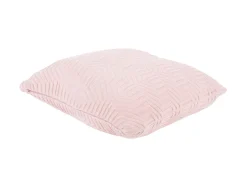 Present time - Cushion Honeycomb knitted cotton soft pink