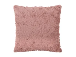 Present time - Cushion Tierno furry faded pink