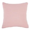 Present time - Cushion Zigzag knitted cotton soft pink