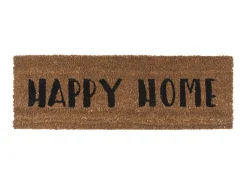 Present time - Doormat Happy Home black