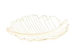 Present time - Fruit basket Leaf iron gold plated