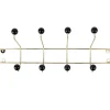Present time - Hat rack Saturnus XL gold w. black balls