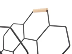Present time - Magazine rack Honeycomb matt black