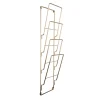 Present time - Magazine rack steel wire gold plated