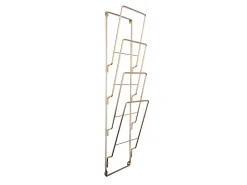 Present time - Magazine rack steel wire gold plated