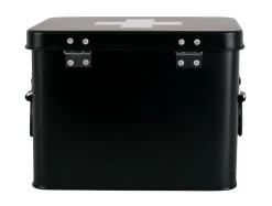 Present time - Medicine storage box medium metal matt black