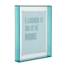Present time - Photo frame Gayo Large acrylic turquoise blue