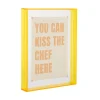 Present time - Photo frame Gayo Large acrylic bright yellow