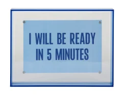 Present time - Photo frame Gayo Medium acrylic dark blue
