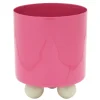 Present time - Plant pot Double Funky small bright pink w. soft green