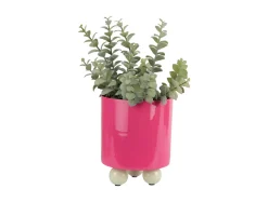 Present time - Plant pot Double Funky small bright pink w. soft green