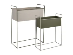 Present time - Plant pot set Reina luxury green w. warm grey