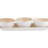 Present time - Snack set Puro bamboo white