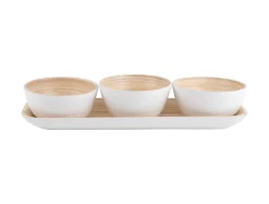 Present time - Snack set Puro bamboo white