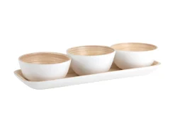 Present time - Snack set Puro bamboo white
