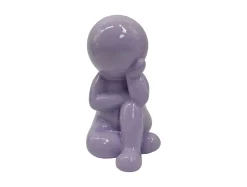 Present time - Statue Amigo Dreaming medium soft purple