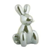 Present time - Statue Balloon Bunny large ceramic jungle green plated