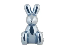 Present time - Statue Balloon Bunny ceramic dark blue plated