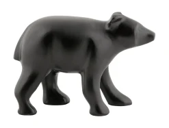 Present time - Statue Bear metal matt black