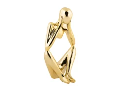 Present time - Statue Dreaming polyresin gold plated
