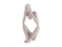 Present time - Statue Dreaming polyresin light grey