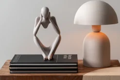 Present time - Statue Dreaming polyresin light grey