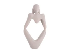 Present time - Statue Dreaming polyresin light grey