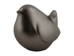 Present time - Statue Fat bird metallic dark grey