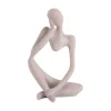 Present time - Statue Imagine polyresin light grey
