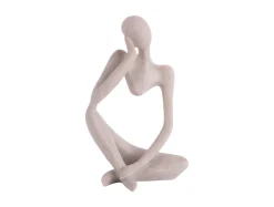 Present time - Statue Imagine polyresin light grey
