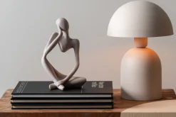 Present time - Statue Imagine polyresin light grey