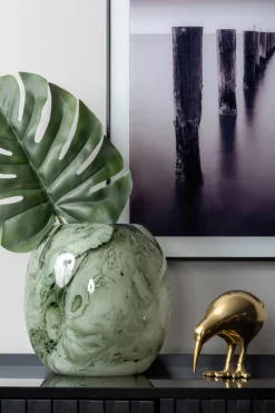 Present time - Statue Kiwi Bird metal gold plated