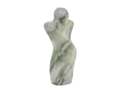 Present time - Statue Male abstract marble himalayan green