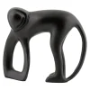 Present time - Statue Monkey metal matt black