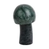 Present time - Statue Mushroom small marble dark green